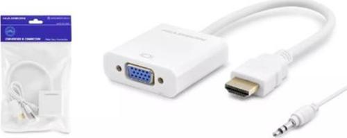 Hdx2019 Hdmi To Vga F Çevirici 1080P + Audio Beyaz