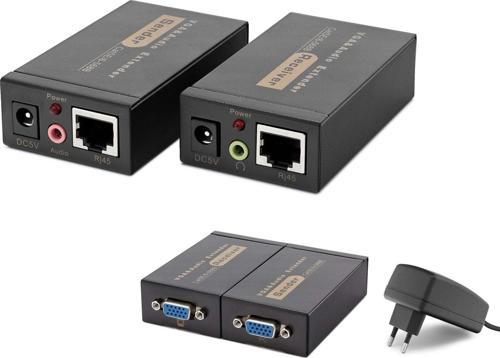 Hdx1318 100M Vga + Audio Extender 1920×1440 @ 60Hz Siyah