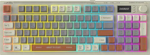 Kb-79 Silent Pro Gri Mavi-Gri-Kahve Sessiz Rgb Q Membrane Oyuncu Klavyesi Kablolu