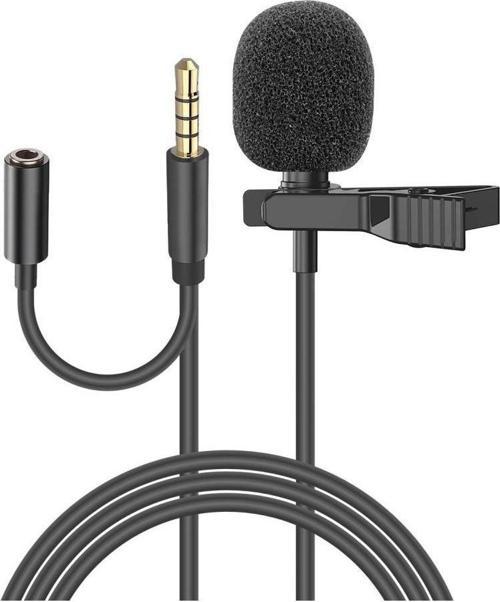 Sn-Mtk25 Siyah Tik-Tok Akıllı Telefon Ve Youtuber Kulaklık Çıkışlı Yaka Mikrofonu