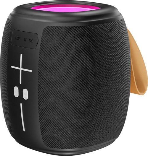 Md-888 Cube Siyah 5W 1200Mah Bt-Tf-Usb-Led Işıklı Speaker Hoparlör