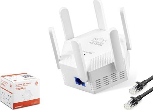 Wr56T Wifi Repeater 1200Mbps Beyaz Çift Bant Wi-Fi 2.4 Ghz Ve 5 Ghz Wps Desteği