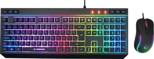 Km-R57 Siyah Rgb Aydınlatmalı Q Oyuncu Multmedia Klavye Ve 12800 Dpi Mouse Gaming Set Kablolu