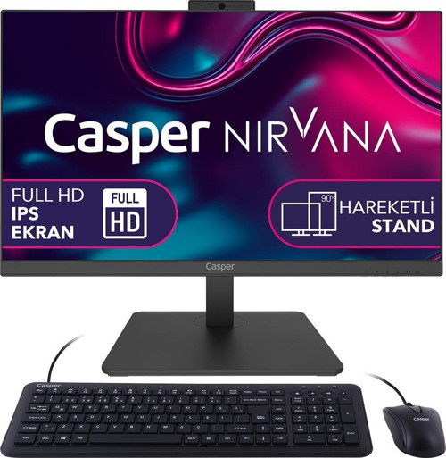 Nirvana A90.1362-Be00X-V-S Siyah İntel Core İ7 13620H 16Gb Ram 500Gb Freedos Pivot All İn One Pc