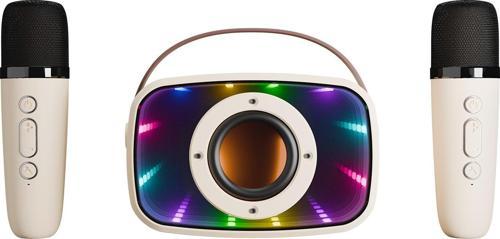 Md-57Bt Endless 5W Bej Tf + Usb + Aux + Bt Destekli 2 Wireless Karaoke Mikrofon 1200Mah