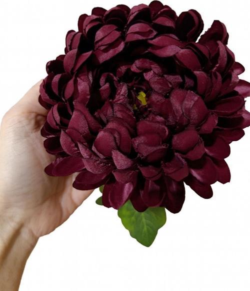 Yapay Krizantem Çiçeği Bordo 75 Cm Tek Dal