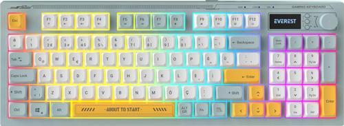 Kb-79 Silent Pro Mavi-Beyaz-Sarı Sessiz Rgb Q Membrane Oyuncu Klavyesi Kablolu