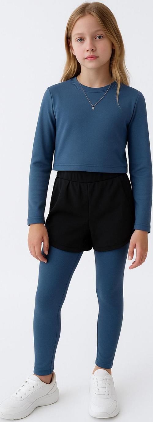 Şort Detaylı Kız Çocuk Spor Takım