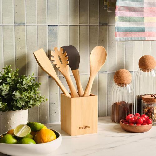 Massimo 5 Parça Standlı Servis Seti