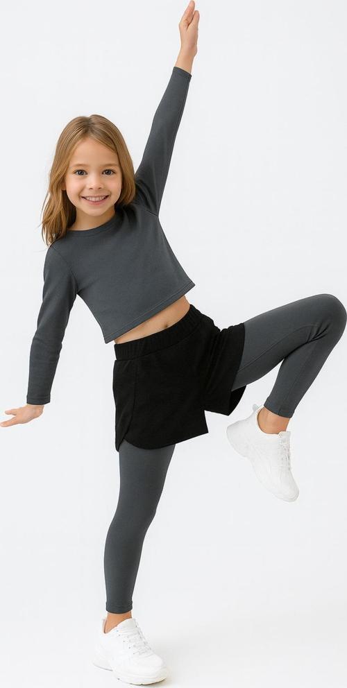 Şort Detaylı Kız Çocuk Spor Takım