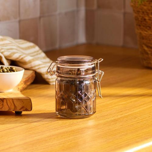 Storica Kilit Kapaklı Cam Kavanoz 130 ml