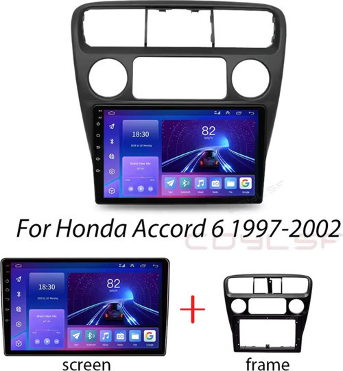 Honda Accord 1997-2002 multimedya torpido üstü Android Carplay Multimedya (yazılımsal)