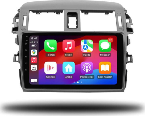 Toyota Corolla 2007-2011 6+64 GB Android Carplay Multimedya Sistemi (yazılımsal)