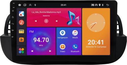 Fiat 500 Multimedya Sistemi (2008-2014) 6+64 GB (yazılımsal)