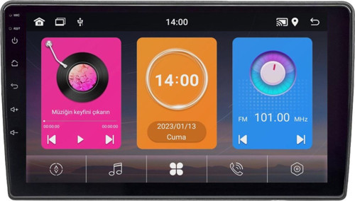 Fiat 500L Android Multimedya Sistemi (2012) 6+64 GB 4K OLED (yazılımsal)