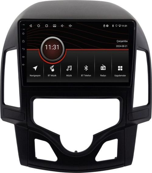 Hyundai i30 Uyumlu Android Multimedya Sistemi (2008-2011) Dijital Klima 4+32 GB