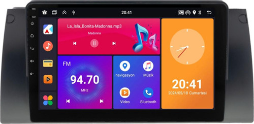 Bmw 5 E39 1995-2003 6+64 GB Android Carplay Multimedya Sistemi (yazılımsal)