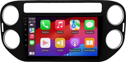 Volkswagen Tiguan Android Multimedya Sistemi (2008-2016) 8+128 GB 4K OLED (yazılımsal)