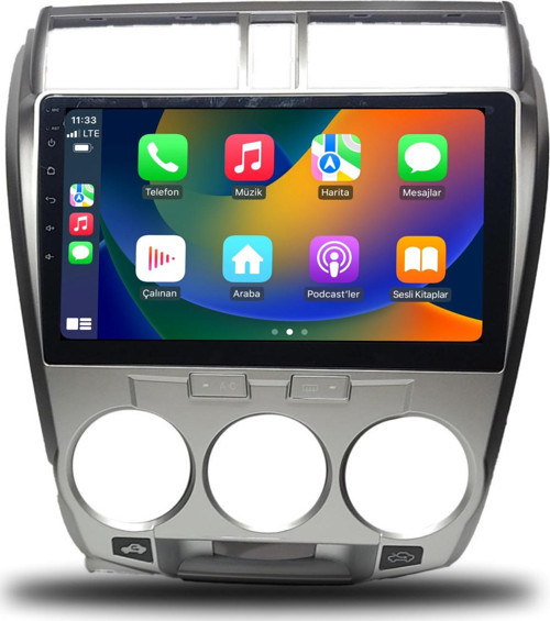 Honda City 2009-2012 Manuel Klima 6+64 GB Android Multimedya Sistemi teyp