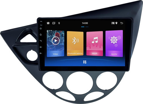 Ford Focus 1 Android Multimedya Sistemi (1999-2004) 4+64 GB 2K QLED (yazılımsal)