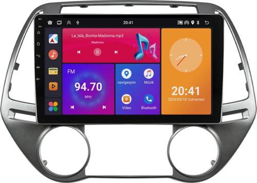 Hyundai I20 Android Multimedya Sistemi (2008-2012) Uyumlu 8+128 GB
