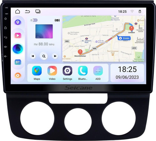 Volkswagen Bora Manuel A/C 2006-2010 Android Auto Carplay Navigasyon Multimedya Sistemi (yazılımsal)