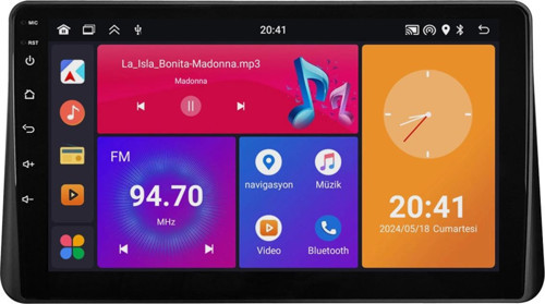 Ford Courier Android Multimedya Sistemi (2013-2024) 8+128 GB teyp (yazılımsal)