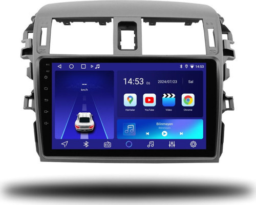 Toyota Corolla 2007-2012 4+32 GB Android Carplay Multimedya Sistemi (yazılımsal)