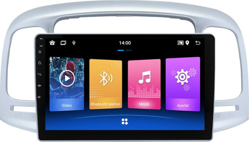Hyundai Accent Era Android Multimedya Sistemi (2006-2012)Uyumlu 4+64 GB 2K QLED (yazılımsal)