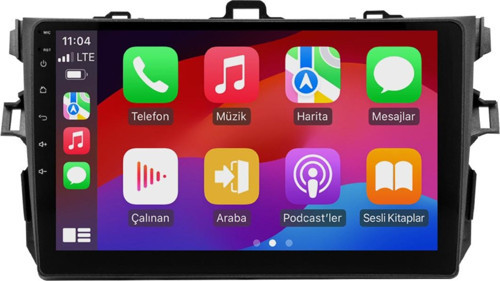 Toyota Corolla Uyumlu Android Multimedya Sistemi (2008-2012) 4+32 Gb (yazılımsal)