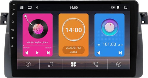 BMW 3 Serisi E46 Uyumlu Android Multimedya Sistemi (1997-2005) 8+128 GB 4K OLED (yazılımsal)