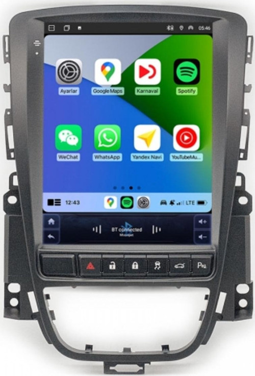 Opel Astra J 9.7 inç 2010-2020 Tesla Uyumlu Carplay Androidauto Android Multimedya Sistemi