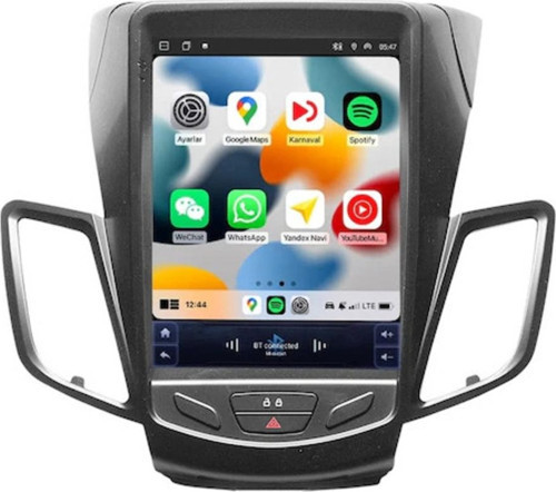 Ford Fiesta Tesla Ekran 2008-2017 4+64 Uyumlu Carplay Android Auto Multimedya Navigasyonlu Teyp (yazılımsal)