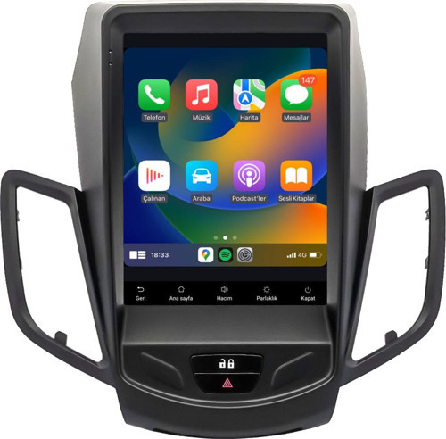 Ford Fiesta Android Multimedya Sistemi (2010-2017) Tesla 4K OLED (yazılımsal)