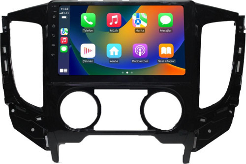 Mitsubishi L200 2015-2022 Uyumlu Manuel Klima 4+64 GB Android Carplay Multimedya Sistemi (yazılımsal)