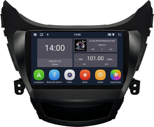 Hyundai Elantra Android Multimedya Sistemi (2014-2016) Uyumlu 4+64 GB (yazılımsal)