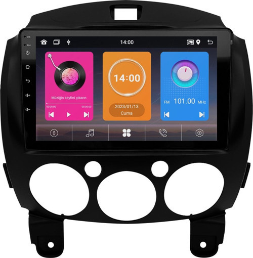 Mazda 2 Android Multimedya Sistemi (2008-2011) 6+64 GB 4K OLED (yazılımsal)
