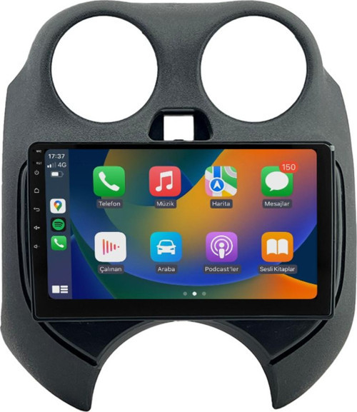 Nissan Micra Android Multimedya Sistemi (2011-201) 4+64 GB Uyumlu (yazılımsal)