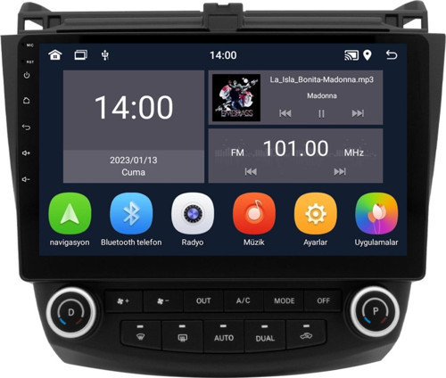 Honda Accord Android Multimedya Sistemi (2003-2008) Uyumlu 4+64 GB