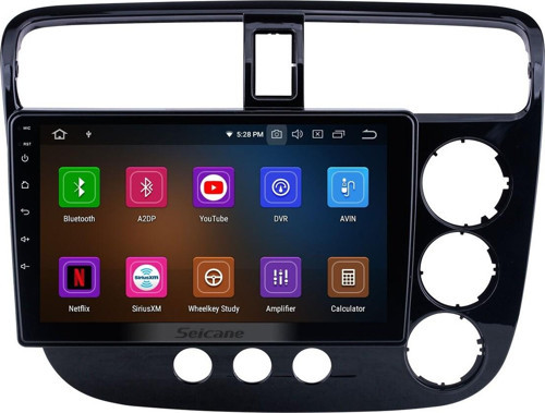 Honda Civic RHD Manuel A/C 2001-2005 Android Auto Carplay Navigasyon Multimedya Sistemi (yazılımsal)