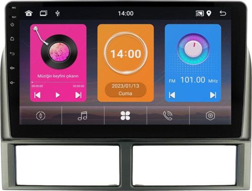 Jeep Cherokee Android Multimedya Sistemi (1999-2005) 6+64 GB 4K OLED teyp (yazılımsal)