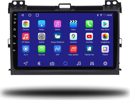 Toyota Land Cruiser Prado 2004-2009 8+128 GB Android Carplay Multimedya Sistemi (yazılımsal)