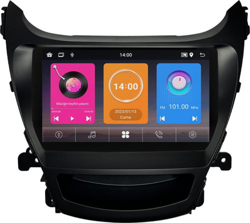 Hyundai Elantra Android Multimedya Sistemi (2012-2014) 8+128 GB 4K OLED Uyumlu