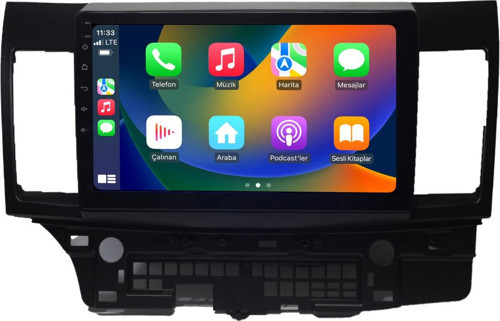 Mitsubishi Lancer 2010-2017 Uyumlu 8+128 GB Android Carplay Multimedya Sistemi (yazılımsal)