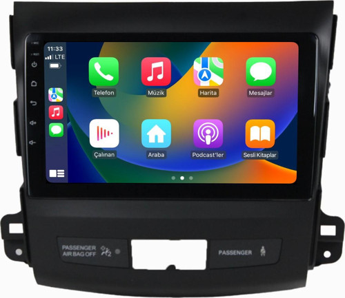 Mitsubishi Outlander 2008-2012 Uyumlu 6+64 GB Android Carplay Multimedya Sistemi (yazılımsal)