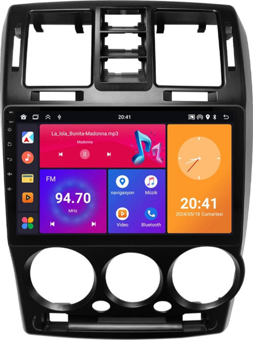 Hyundai Getz Android Multimedya Sistemi (2004-2006) Uyumlu 8+128 GB (yazılımsal)