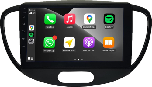 Hyundai i10 2008-2012 8+128 GB Android Multimedya Sistemi (yazılımsal)