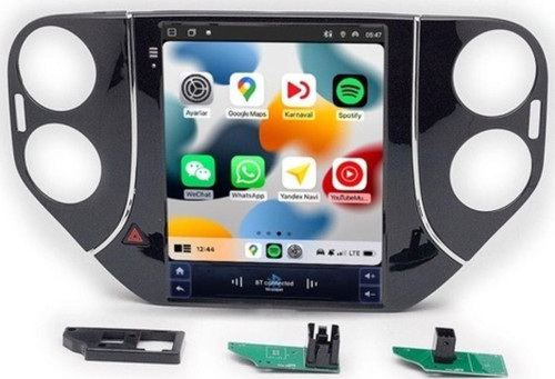 Volswagen Tiguan Tesla Ekran 2007-2018 4+64 Carplay Android Auto Multimedya Navigasyonlu Teyp (yazılımsal)
