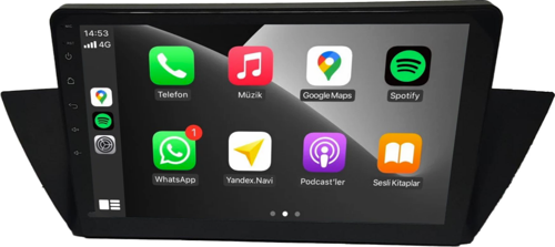 Bmw X1 2010-2014 8+128 GB 4K OLED Android Carplay Multimedya sistemi (yazılımsal)
