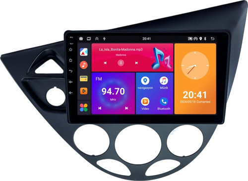 Ford Focus 1 Android Multimedya Sistemi (1999-2004) 8+128 GB (yazılımsal)